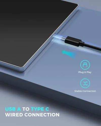 JOMAA Wired Touchpad 90x130mm | Multi-Gesture Control for Windows/Linux (70-120 chars) thumbnail 4