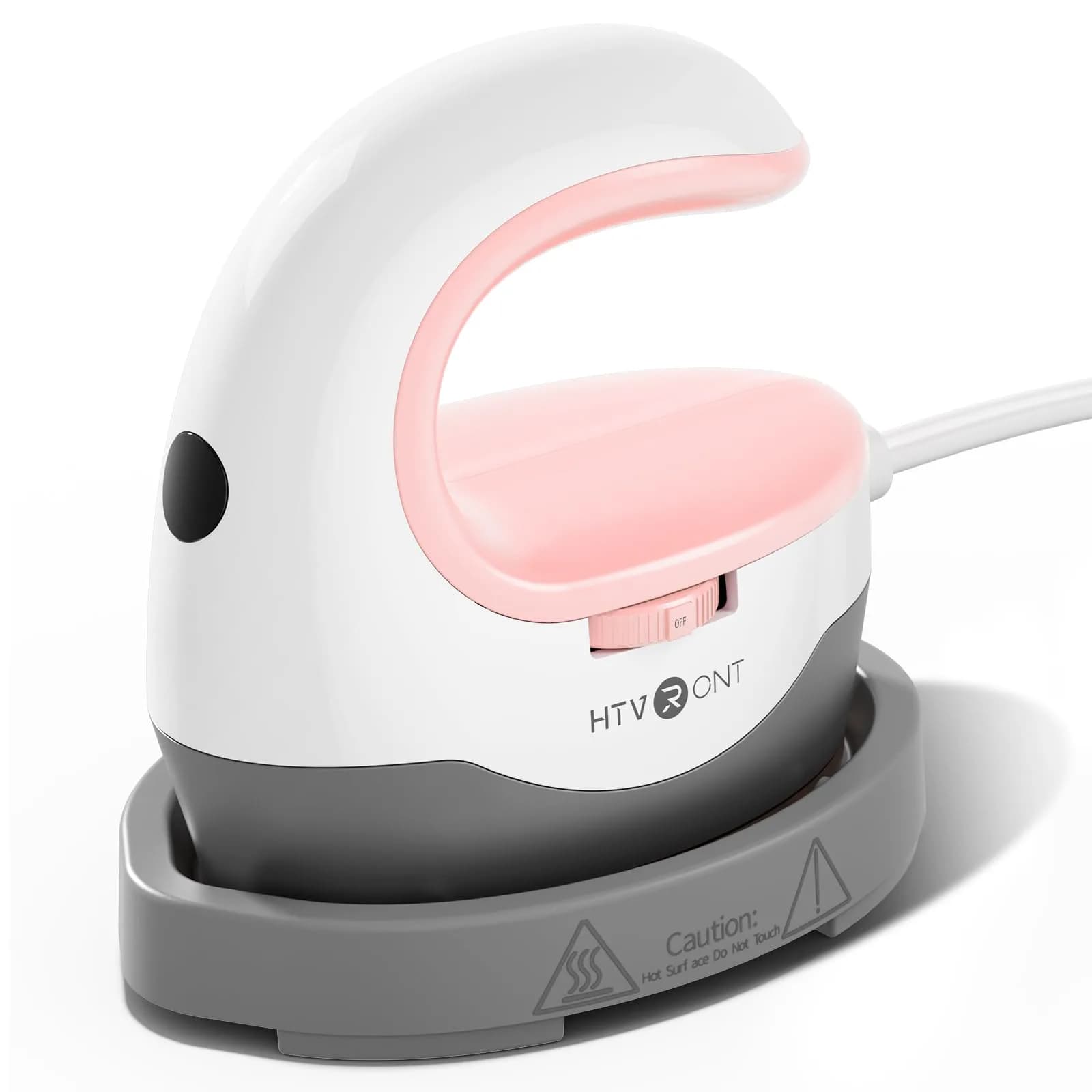 HTVRONT Mini Heat Press Machine Pink | 2.36" x 3.86" (6cm x 9.8cm) - main product image