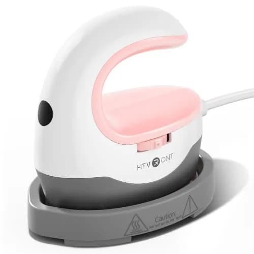 HTVRONT Mini Heat Press Machine Pink | 2.36" x 3.86" (6cm x 9.8cm) thumbnail 1