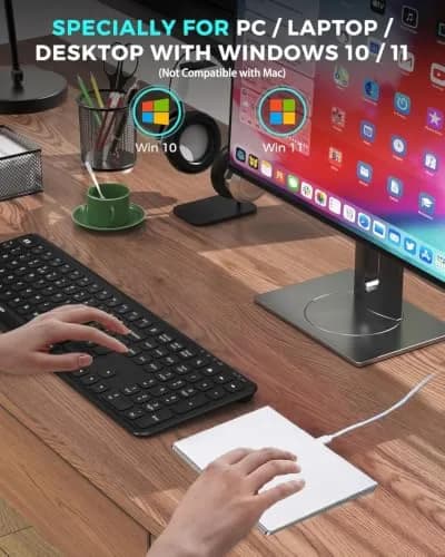 JOMAA Wired Touchpad with Multi-Gesture Control, Glass Panel & Aluminum Alloy Casing | 90x130mm thumbnail 7