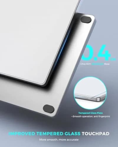 JOMAA Wired Touchpad with Multi-Gesture Control, Glass Panel & Aluminum Alloy Casing | 90x130mm thumbnail 8