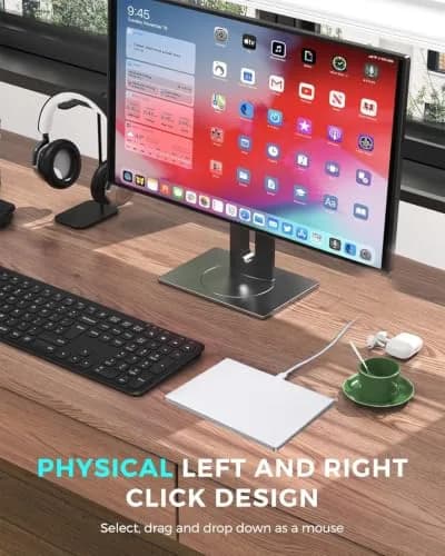 JOMAA Wired Touchpad with Multi-Gesture Control, Glass Panel & Aluminum Alloy Casing | 90x130mm thumbnail 3