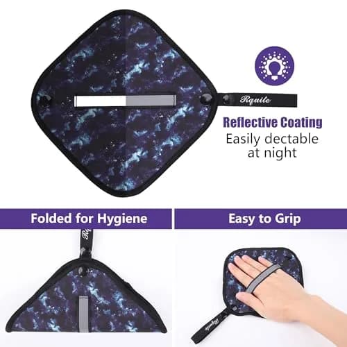 Rquite Reusable Pee Cloth for Women Hiking Essentials 2-Pack 15cm x 20cm (5.9" x 7.9") | Soft Absorbent & Waterproof Trail Hygiene thumbnail 4