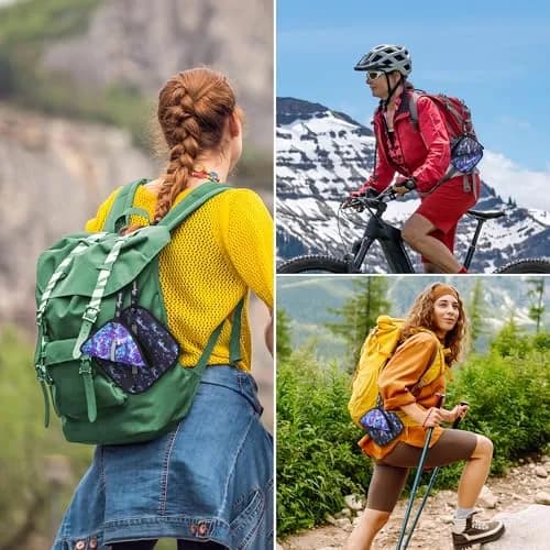 Rquite Reusable Pee Cloth for Women Hiking Essentials 2-Pack 15cm x 20cm (5.9" x 7.9") | Soft Absorbent & Waterproof Trail Hygiene thumbnail 5