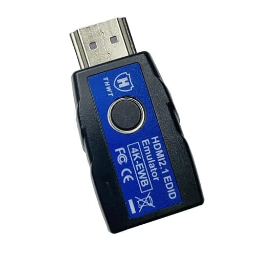 THWT HDMI 2.1 4K EDID Emulator (Model: 4K-EWB) | Supports SCDC, EDID Copying, HDCP Pass-Through, 4K@120Hz thumbnail 1