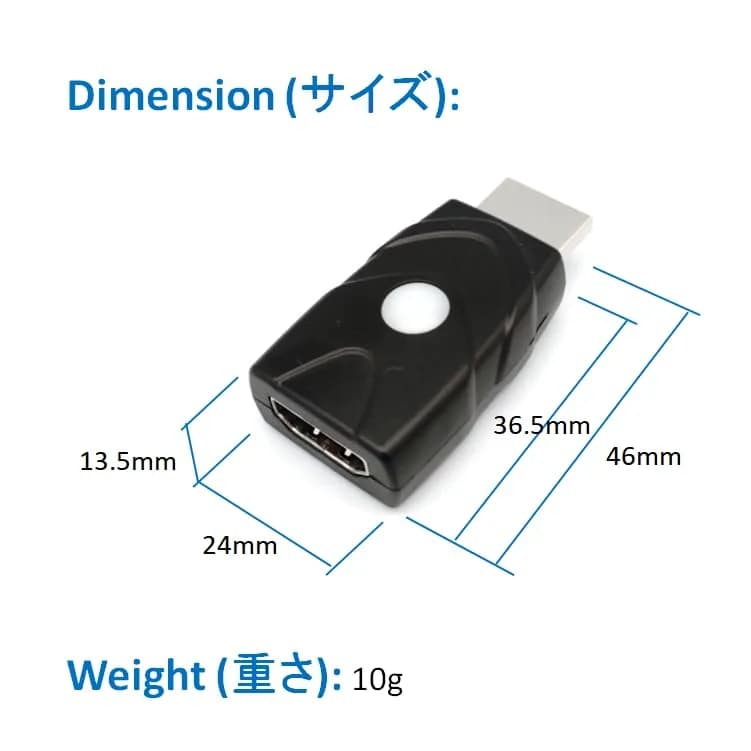 THWT HDMI 2.1 4K EDID Emulator (Model: 4K-EWB) | Supports SCDC, EDID Copying, HDCP Pass-Through, 4K@120Hz thumbnail 4