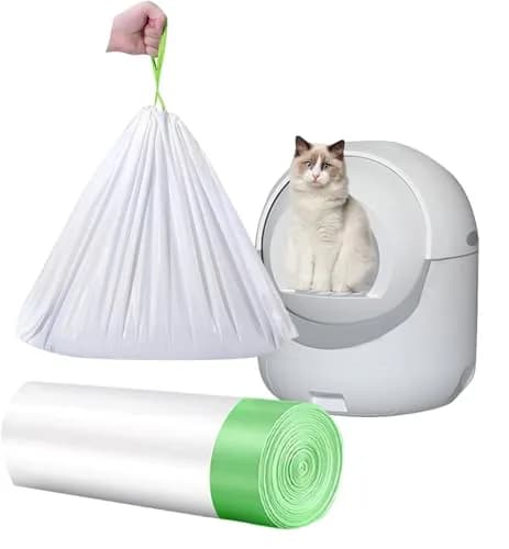 YYaaloa Waste Bag 20 Count | Super Thick 2 Mil Drawstring Cat Litter Liners for Large & Multi-Cat Homes thumbnail 1