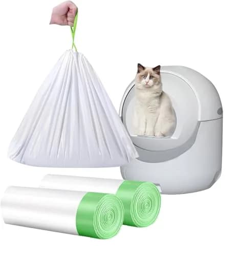 YYaaloa Waste Bag 40 Count | Super Thick 2 Mil Drawstring Cat Litter Liners for Jumbo & Multi-Cat Homes thumbnail 1