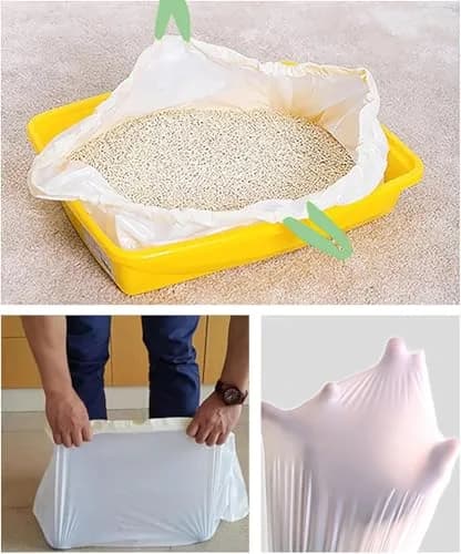 YYaaloa Waste Bag 40 Count | Super Thick 2 Mil Drawstring Cat Litter Liners for Jumbo & Multi-Cat Homes thumbnail 6