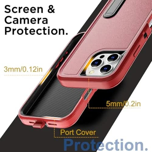 AICase for iPhone 16 Pro Case with Built-in Stand | Heavy Duty Drop Protection (70-120 chars) thumbnail 4