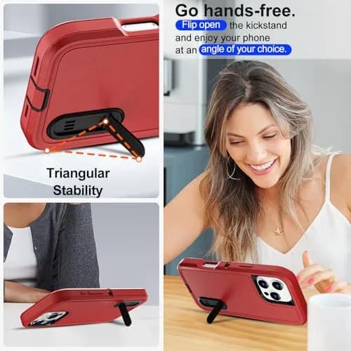 AICase for iPhone 16 Pro Case with Built-in Stand | Heavy Duty Drop Protection (70-120 chars) thumbnail 3