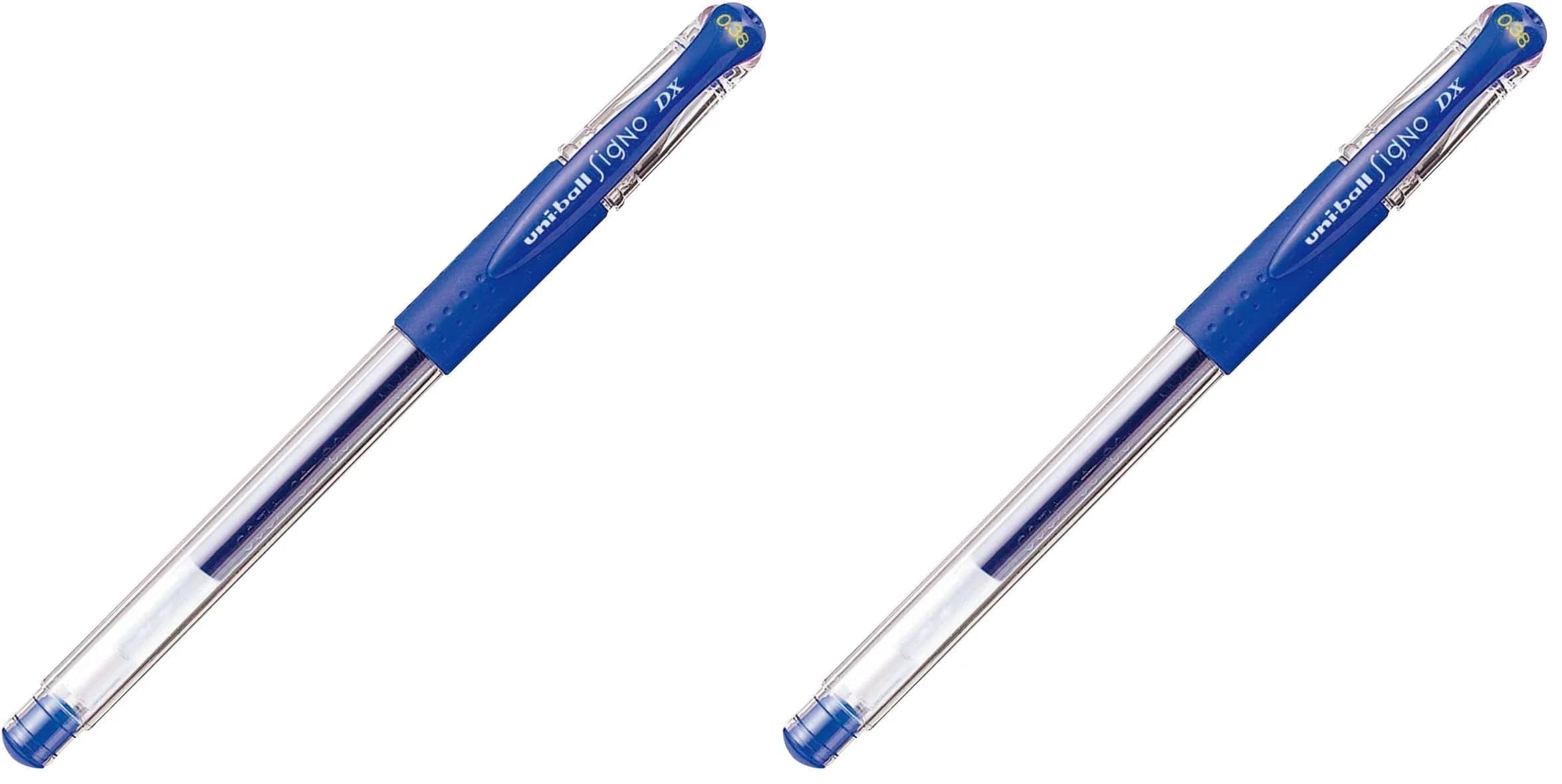 Uni-ball Signo UM151 Extra Fine Gel Pen 0.38mm Blue (2-Pack) | Smooth Ink Flow for Precise Writing — 2-Pack