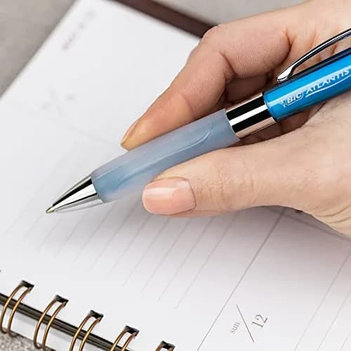 BIC Ballpoint Pens, Medium Point 1.0mm | Retractable | Ultra Comfort | Assorted Barrel Colors (3-Pack) thumbnail 5