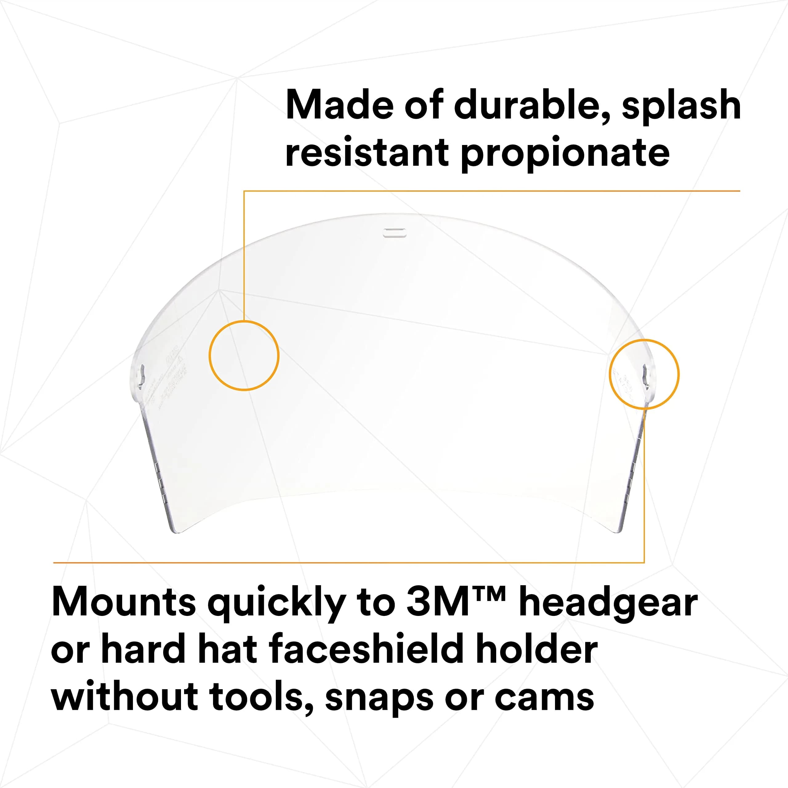 3M Ratchet Headgear H8A with Clear Propionate Faceshield W96 (Pack of 2) | ANSI Z87 Compliant for Industrial Use - view 7