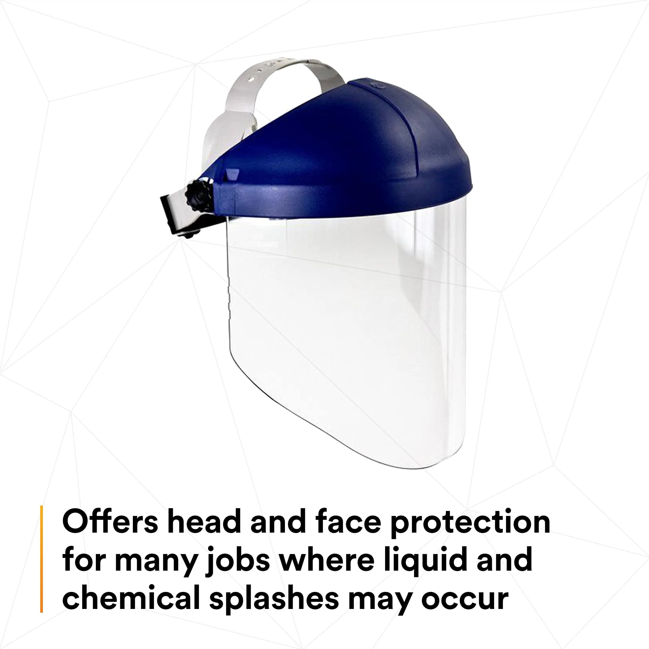 3M Ratchet Headgear H8A with Clear Propionate Faceshield W96 (Pack of 2) | ANSI Z87 Compliant for Industrial Use - view 3