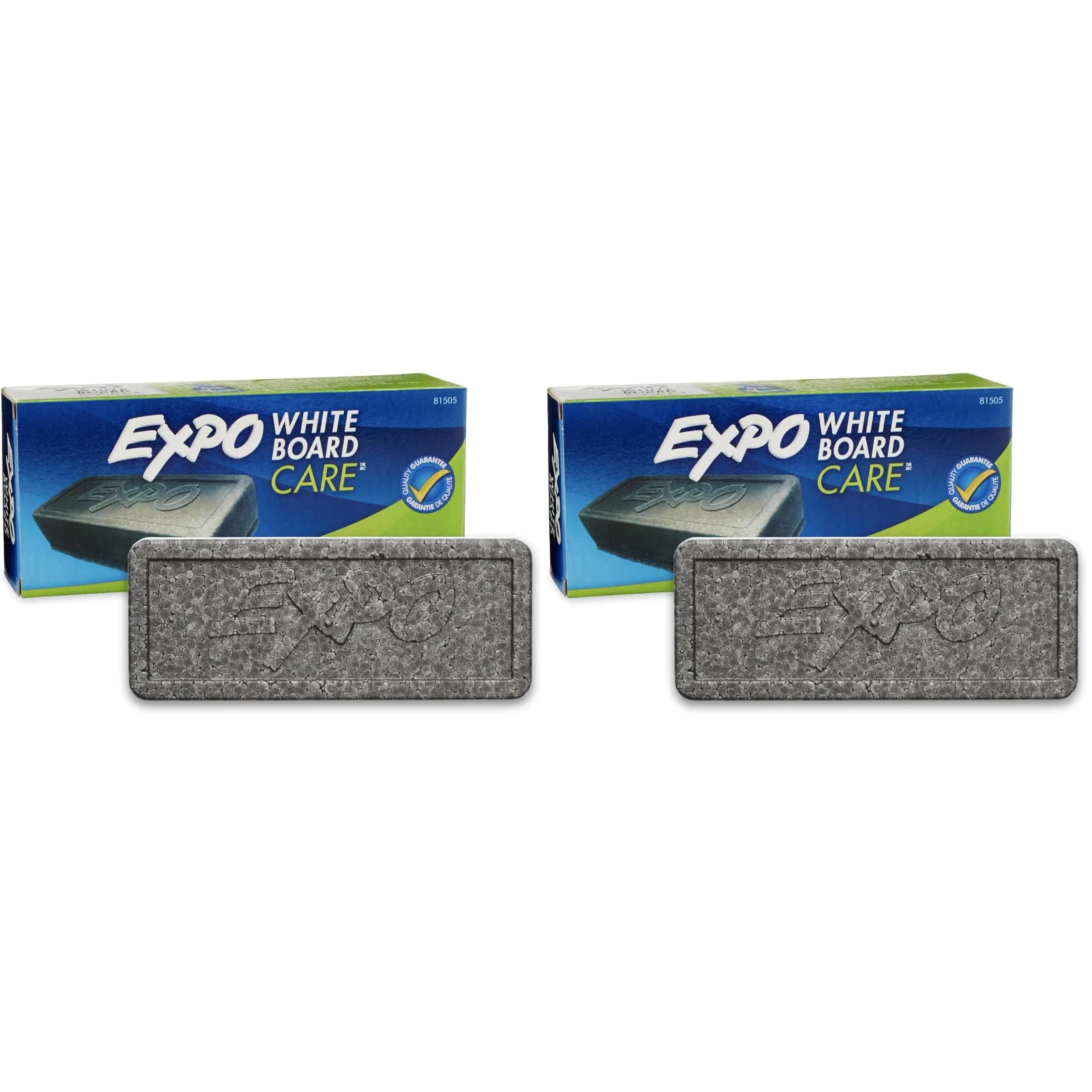 EXPO Dry Erase Soft Pile Block Eraser, Pack of 2 | Essential Office & School Supplies - main product image