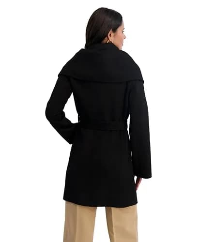 TAHARI Women's Marilyn Wool Blend Peacoat X-Large | Double-Faced Wool, Removable Belt, Fall & Winter thumbnail 4