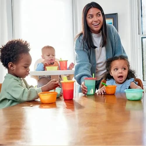 The First Years Take & Toss Straw Cups - 296ml (10 Fl Oz) - 20 Count | Spill-Proof Toddler Cups for Daycare & Travel thumbnail 4