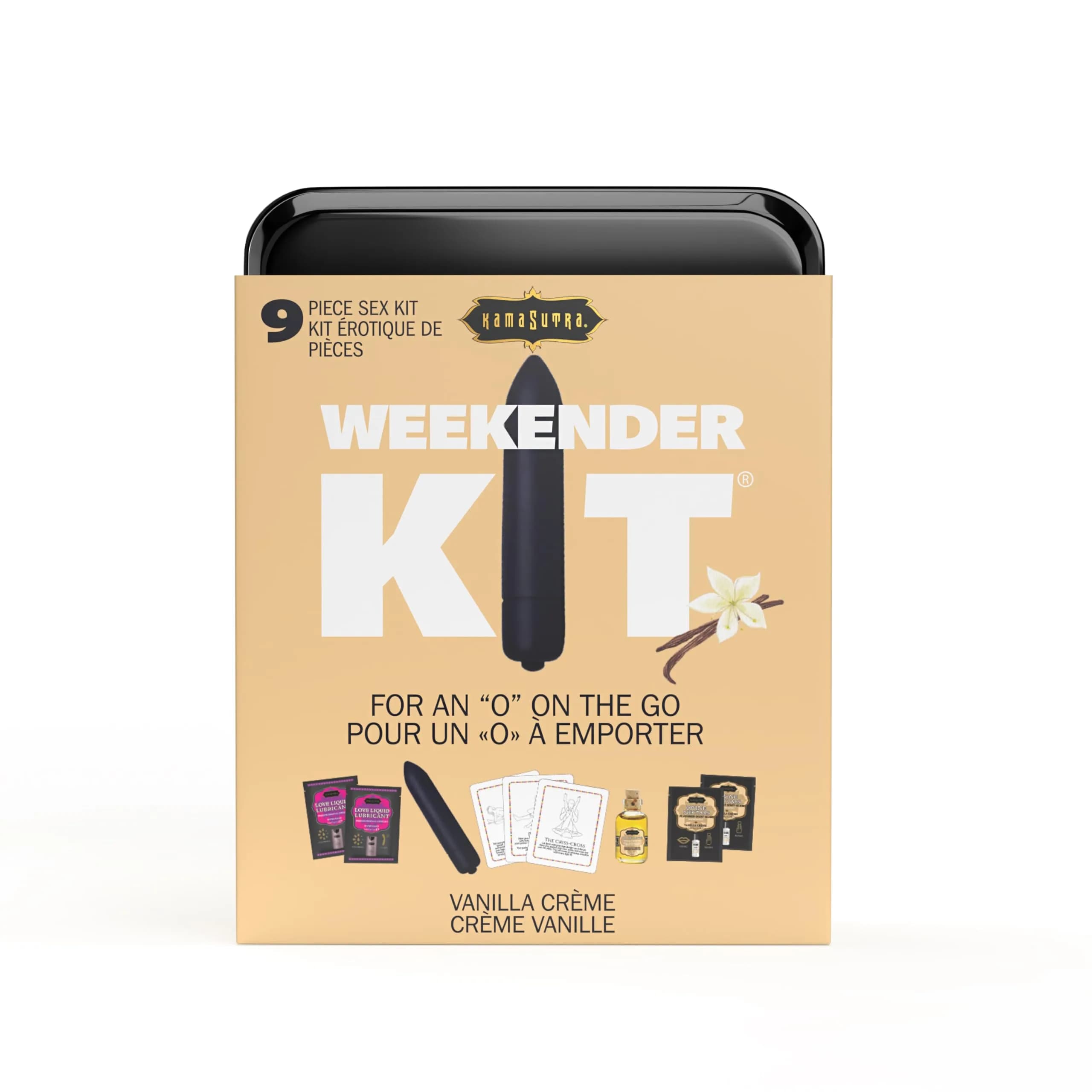 KAMA SUTRA Weekender Kits - Deluxe Vibrator, Oil of Love, Divine Nectar, Love Liquid, Erotic Position Playcards | Vibe Vanilla Creme - main product image