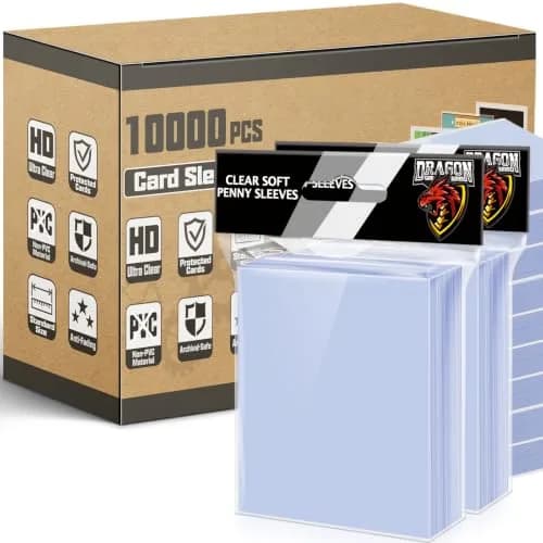 Kitoyz Clear Card Sleeves 10000 Count | Non-Toxic, BPA-Free, Age-Appropriate, Educational thumbnail 1