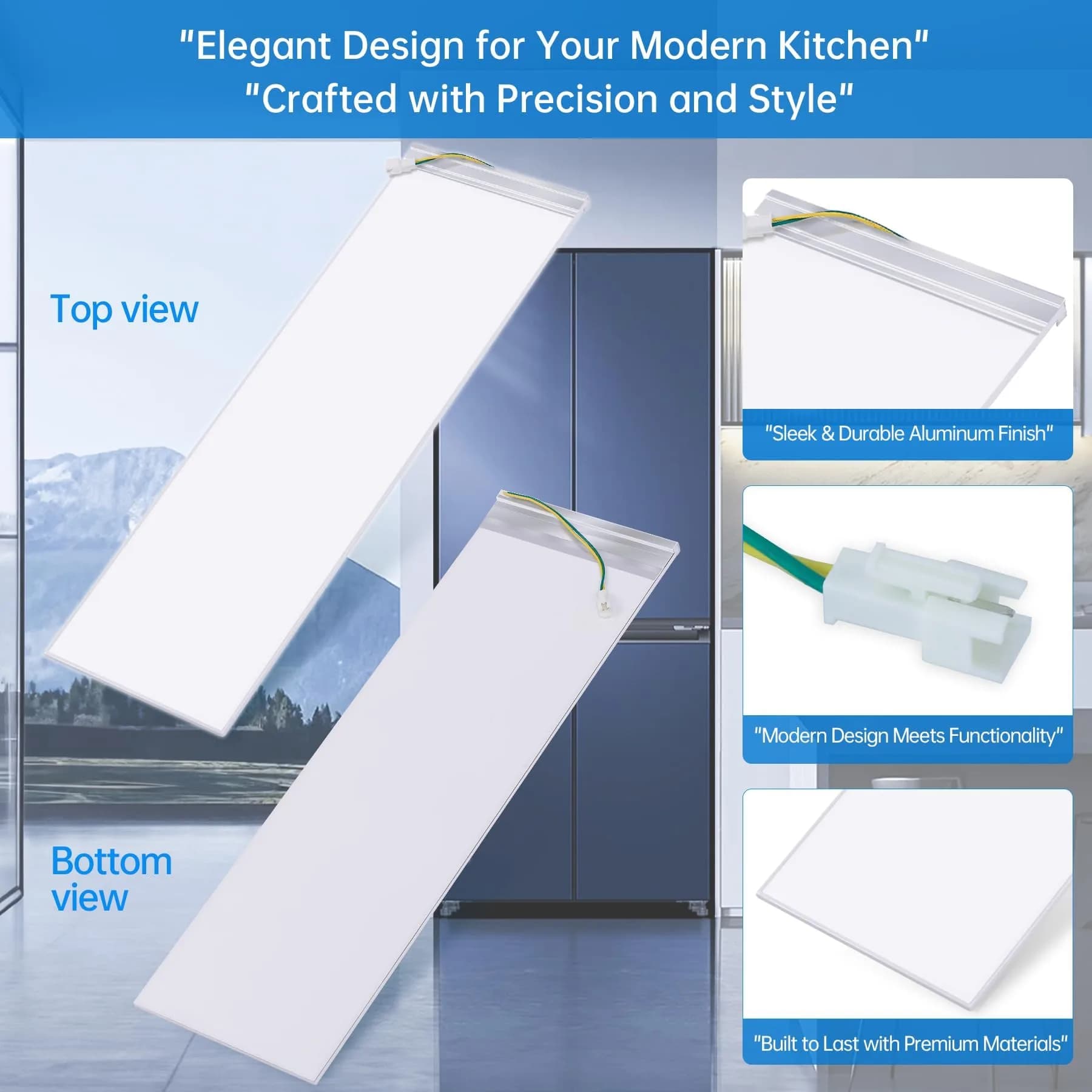 TSIGUOQURU Refrigerator LED Light Assembly W11048980 for Whirlpool WRQA59CNKZ, Kitchen-Aid KRQC506MPS00 | USA Imported Appliance Part - view 2
