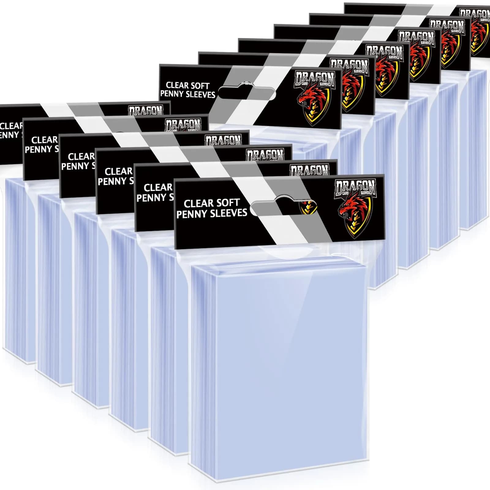 Kitoyz 1200 Counts Card Sleeves & Top Loaders | Bulk Value for Large Collections - main product image