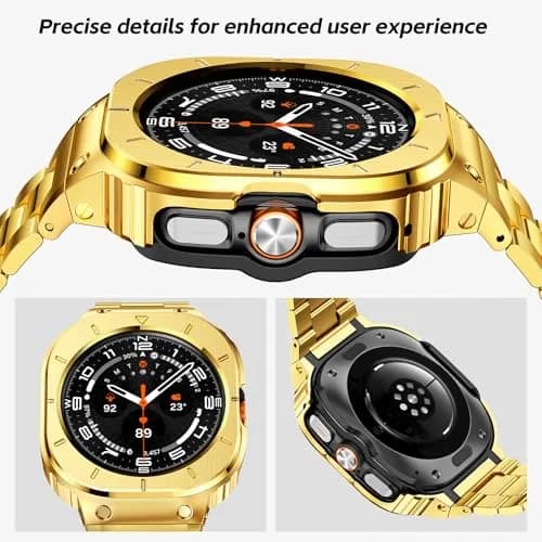 SUPLINK Stainless Steel Watch Band for Samsung Galaxy Watch Ultra 47mm | Adjustable Metal Strap thumbnail 3