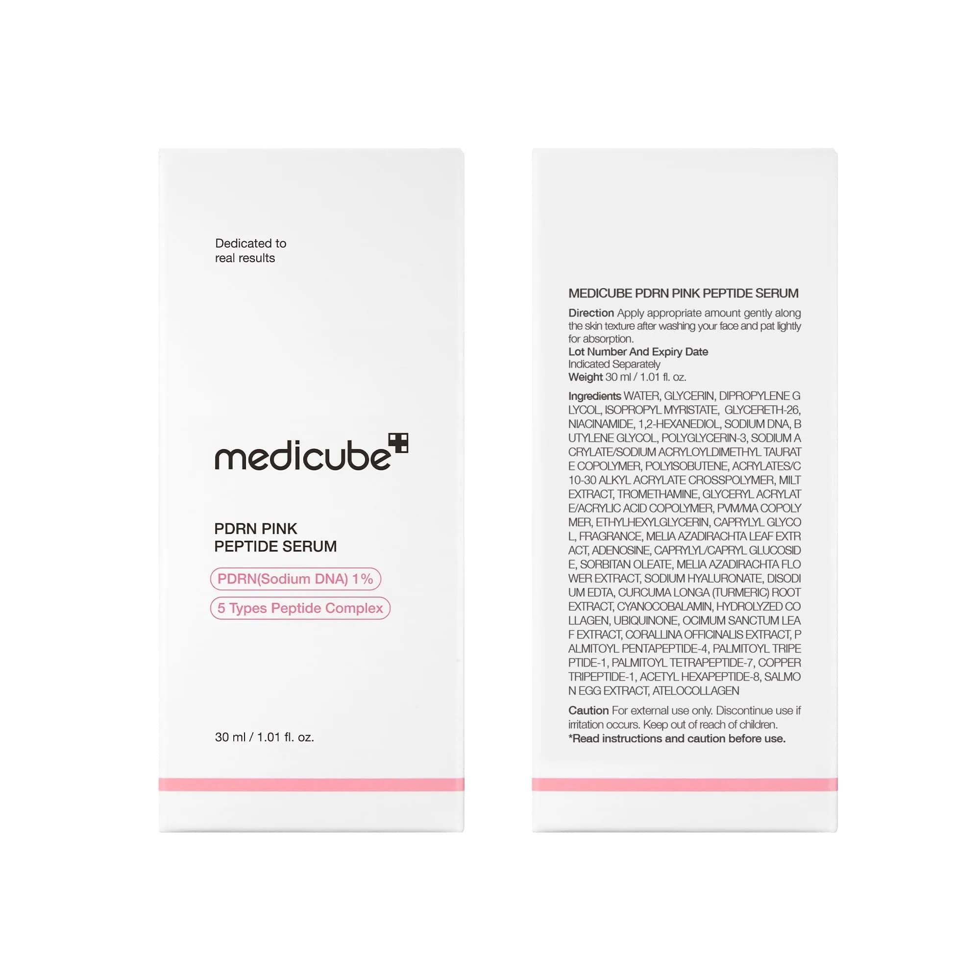 medicube PDRN Pink Peptide Serum with Salmon DNA, Hyaluronic Acid, Niacinamide, 30ml (1.01 fl oz) | Hydrating & Firming Glow Care - view 9