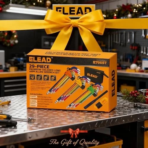 ELEAD 29-Piece Hex & Torx Key Set | Rainbow Colored Allen Wrench Set with T-Handle & Extension Bar (Metric 1.5-10mm, SAE 1/16"-3/8", Torx T10-T50) thumbnail 9