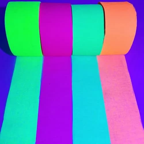 MFLUEEWR 1320feet Blacklight Party Streamer Decorations | Glow Crepe Paper for Neon & Fluorescent Parties thumbnail 9
