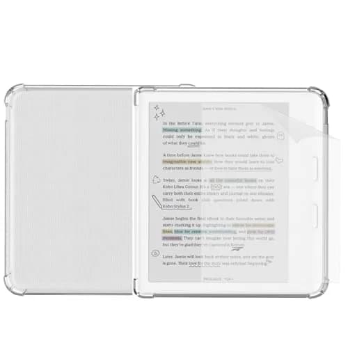 HNSBXQ Clear Case for Kobo Libra Colour | Matte Screen Protection & Reinforced Corners (7 Inch) thumbnail 1