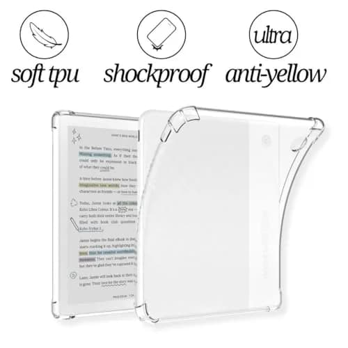 HNSBXQ Clear Case for Kobo Libra Colour | Matte Screen Protection & Reinforced Corners (7 Inch) thumbnail 3