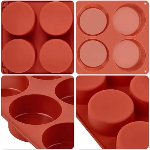 JOERSH Silicone Egg Bite Molds, 3 Inch Round, 12 Cavities (2-Pack) | Deep Molds for Breakfast Sandwiches & Frittatas thumbnail 4