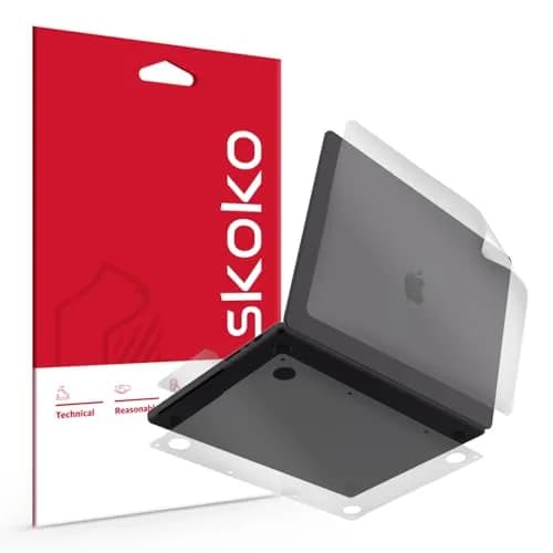 skoko Easy Install Version Skin Protector Matte Transparent Film Compatible with MacBook Pro 14 inch M1 M2 M3 M4 M5 2021-2026 | Anti-Slip & Ultra-Thin thumbnail 1