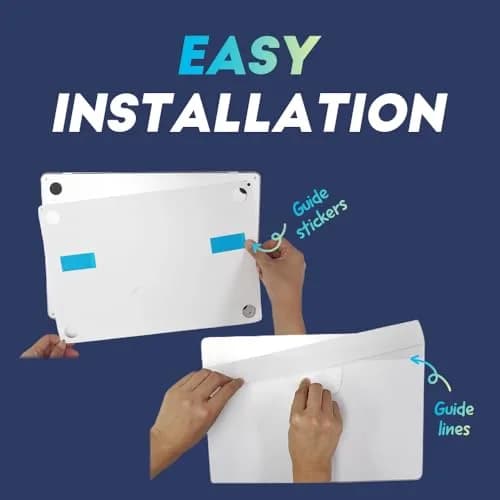 skoko Easy Install Version Skin Protector Matte Transparent Film Compatible with MacBook Pro 14 inch M1 M2 M3 M4 M5 2021-2026 | Anti-Slip & Ultra-Thin thumbnail 2