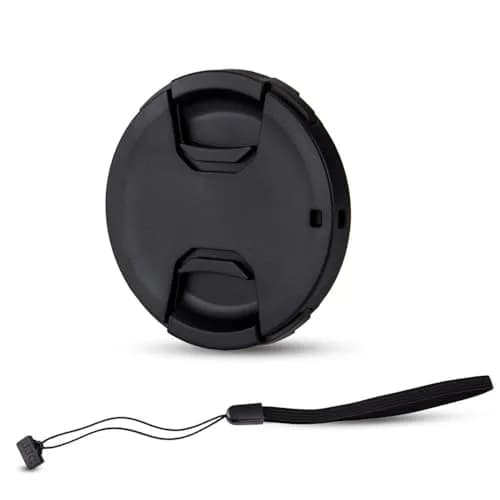 JJC 77mm Center Pinch Lens Cap with Keeper | Protects from Dust, Scratches, and Fingerprints - main product image