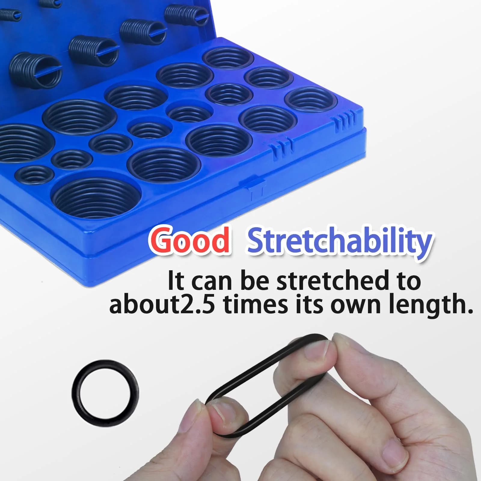 ZDBB 826 Pcs Universal Rubber O-Ring Assortment Kit | Nitrile Rubber (Buna-N 70A) for Automotive & Plumbing - view 8