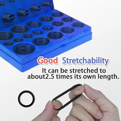 ZDBB 826 Pcs Universal Rubber O-Ring Assortment Kit | Nitrile Rubber (Buna-N 70A) for Automotive & Plumbing thumbnail 8