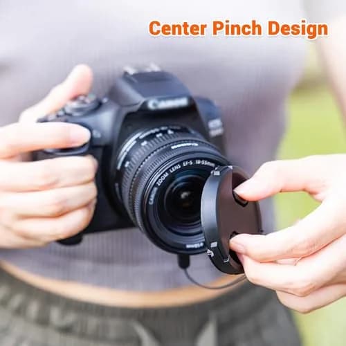 JJC 43mm Center Pinch Lens Cap with Anti-Loss Keeper for Canon RF 50mm f1.8 STM, Fujifilm XF 35mm f2 R WR Lens & More 43mm Thread Cameras | Protects from Scratches, Dust, and Fingerprints thumbnail 5