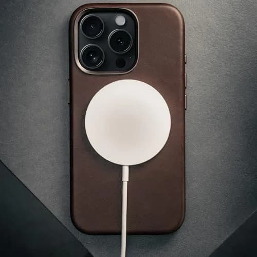 TORRO Leather Case for iPhone 16 Pro Max – Slim MagSafe Compatible Bumper (Dark Brown) thumbnail 3