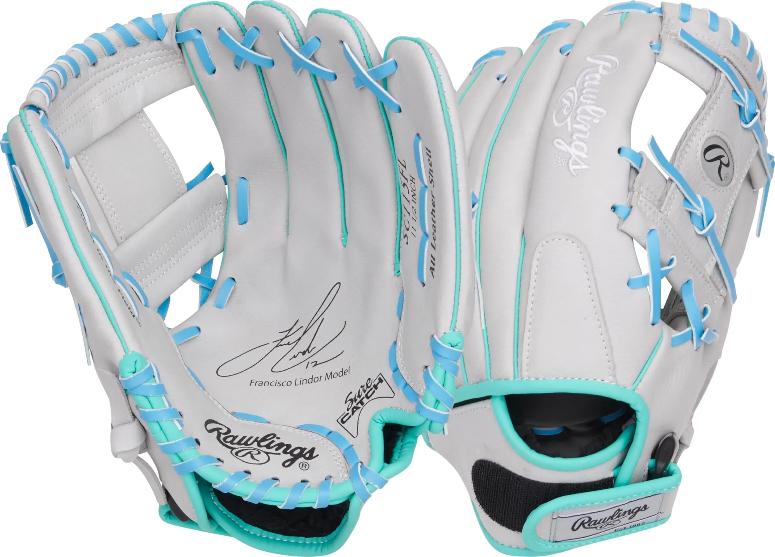 Rawlings Sure Catch Series Youth Baseball Glove 11.5" (29.21 cm) RHT | Game-Ready Performance for Young Athletes — Francisco Lindor Model