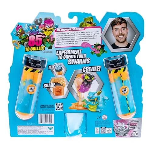MRBEAST LAB Swarms Atomic Series 12 Pack Micro Beasts 2.5 cm (1 inch) | Collectible Toy Figures for Kids 3+ thumbnail 2
