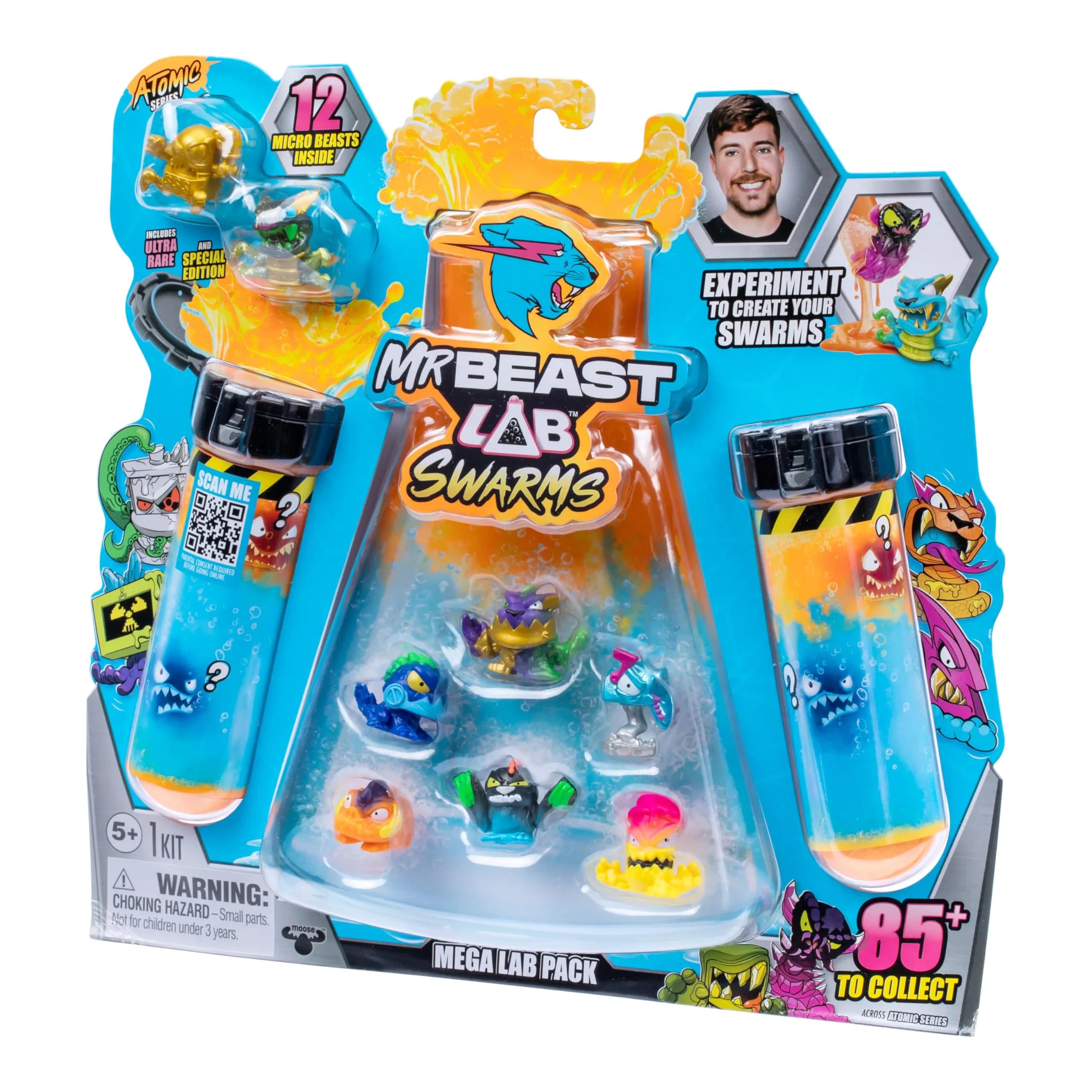 MRBEAST LAB Swarms Atomic Series 12 Pack Micro Beasts 2.5 cm (1 inch) | Collectible Toy Figures for Kids 3+ - view 3