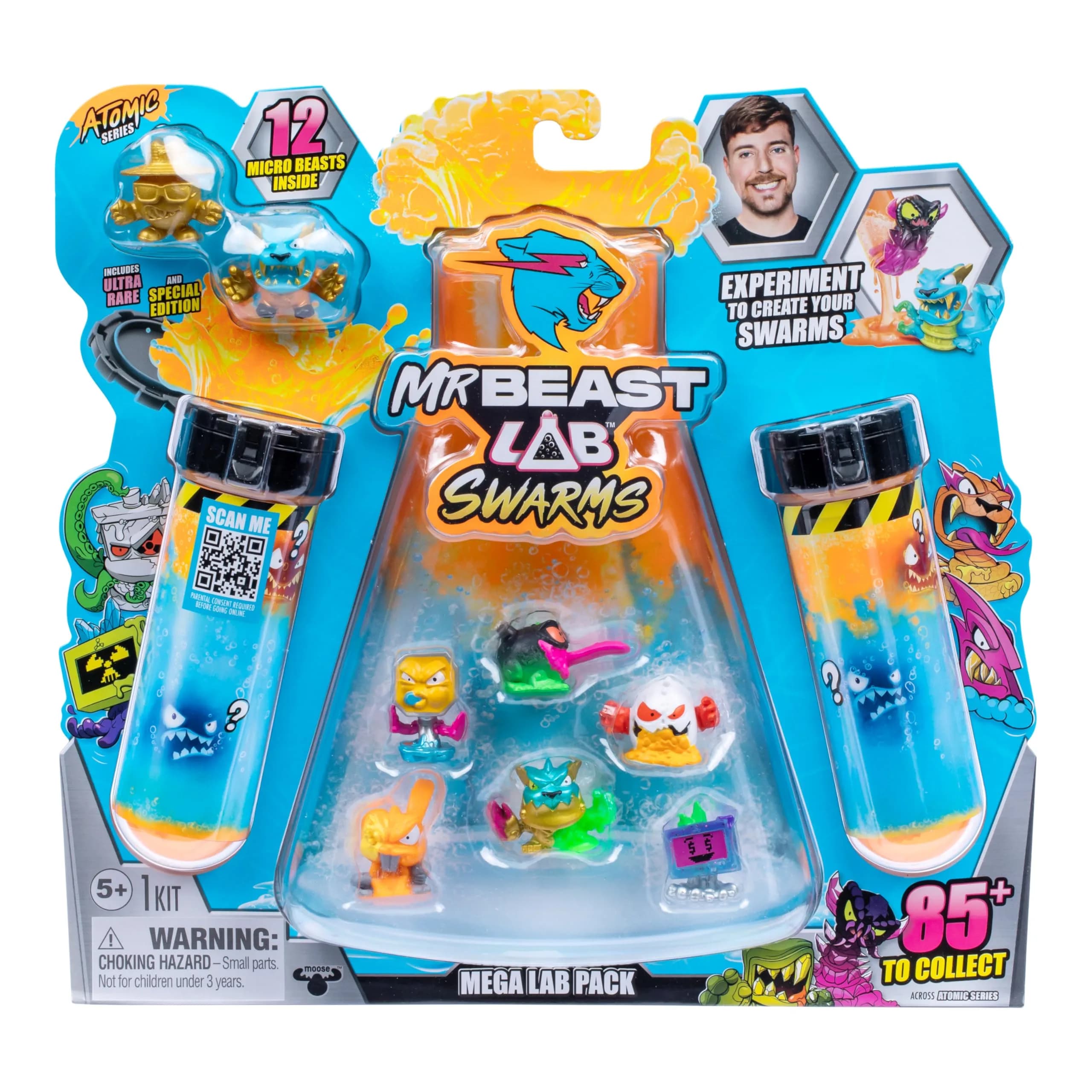 MRBEAST LAB Swarms Atomic Series 2 12 Pack Micro Beasts - Panther Claws Collectible Figures - main product image