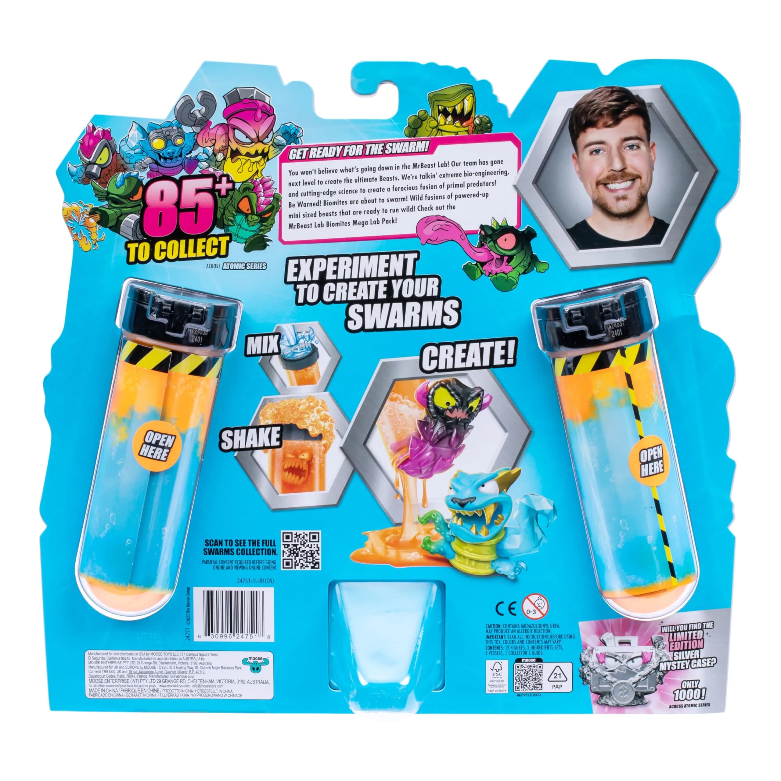 MRBEAST LAB Swarms Atomic Series 12 Pack Micro Beasts 2.5 cm (1 inch) | Educational Toy Figures for Kids 3-6 - view 2