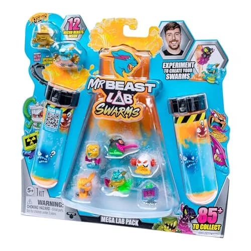 MRBEAST LAB Swarms Atomic Series 12 Pack Micro Beasts 2.5 cm (1 inch) | Educational Toy Figures for Kids 3-6 thumbnail 3