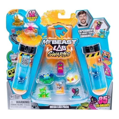 MRBEAST LAB Swarms Atomic Series 12 Pack Micro Beasts | Collectible Toy Figures for Kids 3-180 Months thumbnail 1
