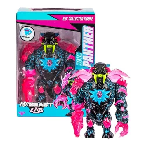 MRBEAST LAB Apex Beast Neon Panther Collector Figure | 6.5 Inch/16.5cm, Articulated, Premium Packaging thumbnail 4