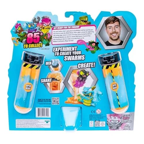 MrBeast Lab Swarms Atomic Series 12 Pack Micro Beasts | Collectible Toy Figures for Kids 60-180 Months thumbnail 2