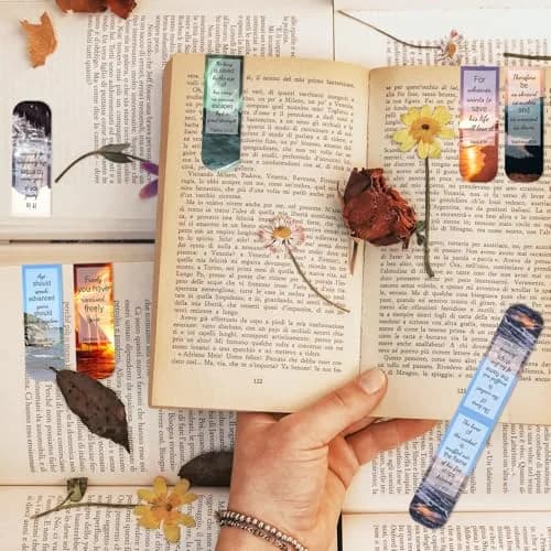Diteryy Magnetic Bookmarks 50 Pack | Bible Verse Page Markers for Books thumbnail 6